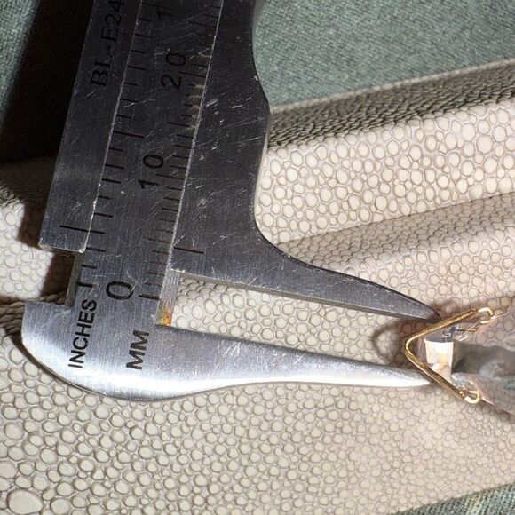 Large Faceted Crystal Heart Pendant with Gold-Tone Bail – 1.5” - Picture 11 of 17